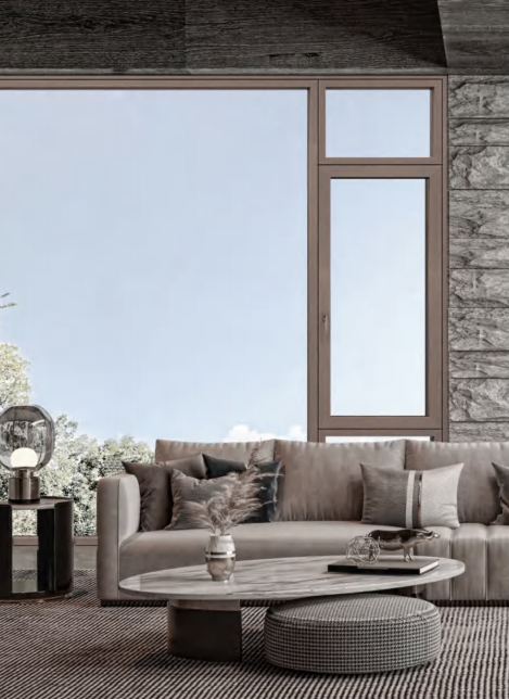 JT-116 ALUMINUM-CLAD WOOD INWARD CASEMENT WINDOW (SCREEN INCLUDED)