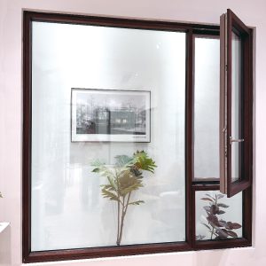JT130C Inward Opening Wood Aluminum Composite Window